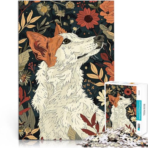 Hund im Blumengarten 2000-teilige Puzzles für Erwachsene Spielspielzeug passendem Poster und Quizblatt 70x100cm Hund im Blumengarten 2000-teilige Puzzles für Erwachsene Spielspielzeug passendem Poster und Quizblatt 70x100cm von SYUNFEI