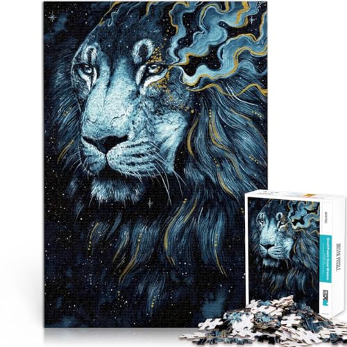 Im Dunkeln Löwe Teenager 1000-teiliges Puzzle Helfen Sie dem Gehirn, süchtig machende Spielzeuge zu trainieren, um Geduld zu entwickeln Wichtelgeschenke 38x26cm Im Dunkeln Löwe Teenager 1000-teiliges Puzzle Helfen Sie dem Gehirn, süchtig machende Spielzeuge zu trainieren, um Geduld zu entwickeln Wichtelgeschenke 38x26cm von SYUNFEI
