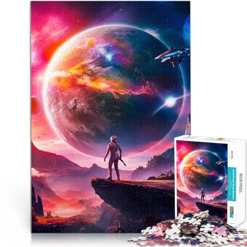 Interstellar Explorer 1000-teilige Puzzles für Erwachsene für Lernspiel-Herausforderungsspielzeug Tolles Geschenk für Spiele 38x26cm von SYUNFEI