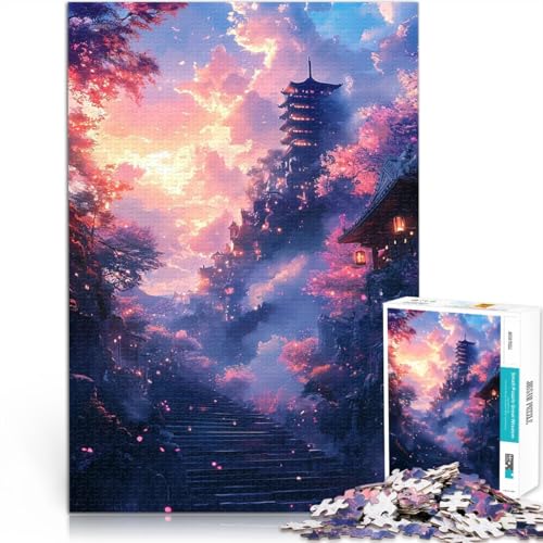 Japanische Fantasielandschaft Schöner Himmel 1000-teilige Puzzles für Teenager Quizspiel Einzigartige Geburtstags- und Geschenkideen 38x26cm Japanische Fantasielandschaft Schöner Himmel 1000-teilige Puzzles für Teenager Quizspiel Einzigartige Geburtstags- und Geschenkideen 38x26cm von SYUNFEI