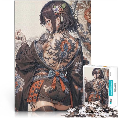 Japanische Frau Anime Mädchen Puzzle 1000 Teile für Jugendliche Lernspiele Jedes Stück ist einzigartig – Anspruchsvolles Familienspiel 38x26cm Japanische Frau Anime Mädchen Puzzle 1000 Teile für Jugendliche Lernspiele Jedes Stück ist einzigartig – Anspruchsvolles Familienspiel 38x26cm von SYUNFEI
