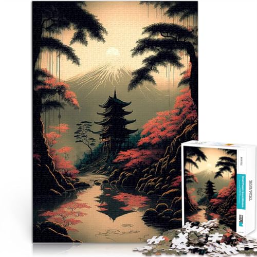 Japanische Landschaft Teenager 1000 Teile Puzzle Familienspiel zum Stressabbau, schwierige Herausforderung Kunstwerk Geschenk 38x26cm Japanische Landschaft Teenager 1000 Teile Puzzle Familienspiel zum Stressabbau, schwierige Herausforderung Kunstwerk Geschenk 38x26cm von SYUNFEI