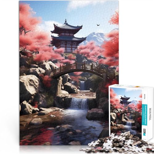 Japanischer Tempel und Bach Puzzle für Jugendliche 1000 Teile Quizspiel Wanddekoration Einzigartige Geburtstags 38x26cm Japanischer Tempel und Bach Puzzle für Jugendliche 1000 Teile Quizspiel Wanddekoration Einzigartige Geburtstags 38x26cm von SYUNFEI