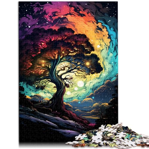 1000-teiliges Puzzle für Erwachsene, Aurora-Baum, Denksportspiel, Familienspiel, Stressabbau, schwieriges Herausforderungspuzzle, 10,27 x 14,96 Zoll 1000-teiliges Puzzle für Erwachsene, Aurora-Baum, Denksportspiel, Familienspiel, Stressabbau, schwieriges Herausforderungspuzzle, 10,27 x 14,96 Zoll von SYUNFEI