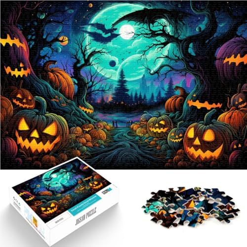 1000-teiliges Puzzle für Erwachsene, Halloween-Horrornacht, Lernspiel, Herausforderung, Spielzeug, Weihnachtspuzzle, Geschenke, 26x38cm, für Teenager ab 14 Jahren 1000-teiliges Puzzle für Erwachsene, Halloween-Horrornacht, Lernspiel, Herausforderung, Spielzeug, Weihnachtspuzzle, Geschenke, 26x38cm, für Teenager ab 14 Jahren von SYUNFEI