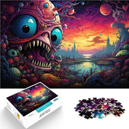 Puzzle 1000 Teile für Erwachsene Imagine Monsters Denkspiel Wanddekoration Einzigartige Geburtstags 10,27 Zoll x 14,96 Zoll Puzzle 1000 Teile für Erwachsene Imagine Monsters Denkspiel Wanddekoration Einzigartige Geburtstags 10,27 Zoll x 14,96 Zoll von SYUNFEI