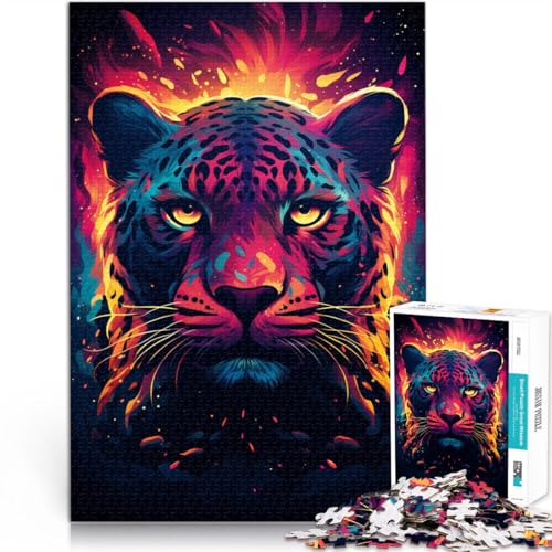 Puzzle für Erwachsene, 1000 Teile, Kunst-Leopard, Denkspiel, Wanddekoration, einzigartige Geburtstags, 38x52cm Puzzle für Erwachsene, 1000 Teile, Kunst-Leopard, Denkspiel, Wanddekoration, einzigartige Geburtstags, 38x52cm von SYUNFEI