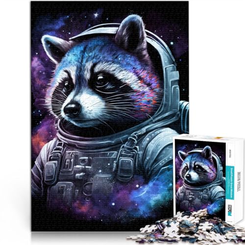 Puzzle für Erwachsene, 1000 Teile, Astronauten-Waschbär-Spiel, Spielzeug für die Familie, Geschenk, Geburtstagsgeschenk, Geschenke, 10,27 x 14,96 Zoll, für Teenager ab 14 Jahren Puzzle für Erwachsene, 1000 Teile, Astronauten-Waschbär-Spiel, Spielzeug für die Familie, Geschenk, Geburtstagsgeschenk, Geschenke, 10,27 x 14,96 Zoll, für Teenager ab 14 Jahren von SYUNFEI