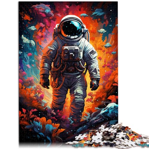 Puzzle für Erwachsene, 1000 Teile, Astronauten Spielen im farbenfrohen Weltraum-Puzzle – anspruchsvolles Spiel, 26 x 38cm, Herausforderung für die Gehirnintelligenz, von SYUNFEI