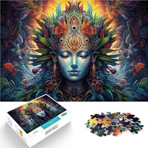 Puzzle für Erwachsene, 1000 Teile, weiblicher Buddha, anspruchsvolles Spiel, Eltern-Kind-Interaktion, 26x38cm von SYUNFEI