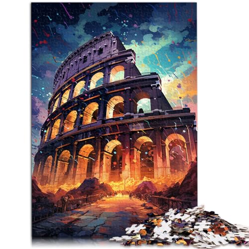1000-teiliges Puzzle für Erwachsene, farbenfrohes Kunst-Buddha-Lernspiel, Herausforderungsspielzeug, 10,27 x 14,96 Zoll, Lernspiel für Geburtstag, Weihnachten von SYUNFEI