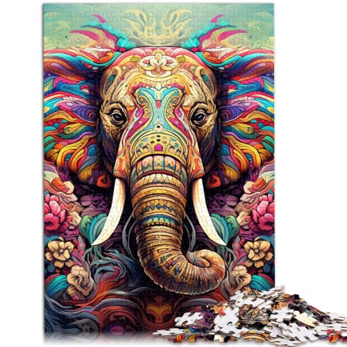 1000-teiliges Puzzle für Erwachsene, Elefanten-Denkspiel, 26 x 38cm, Lernspiel für Geburtstage, Weihnachten und Teenager ab 14 Jahren von SYUNFEI