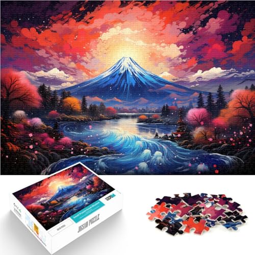 Puzzle 1000 Teile für Erwachsene, Bunter Berg Fuji für Puzzle, anspruchsvolles Puzzlespiel und Familienspiel, 10,27 Zoll x 14,96 Zoll, für 14-Jährige Puzzle 1000 Teile für Erwachsene, Bunter Berg Fuji für Puzzle, anspruchsvolles Puzzlespiel und Familienspiel, 10,27 Zoll x 14,96 Zoll, für 14-Jährige von SYUNFEI