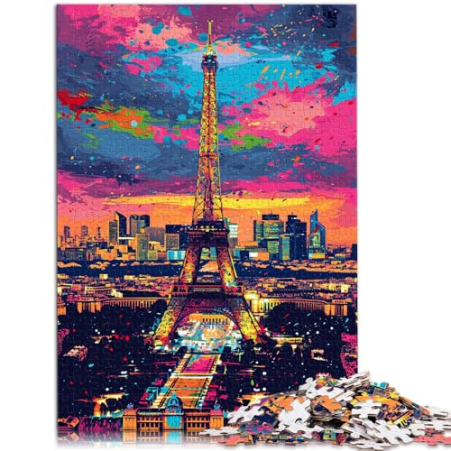 Puzzle 1000 Teile für Erwachsene, der Eiffelturm von Paris, anspruchsvolles, schwieriges Puzzle, Weihnachts- und Geburtstagsgeschenke, 10,27 x 14,96 Zoll von SYUNFEI