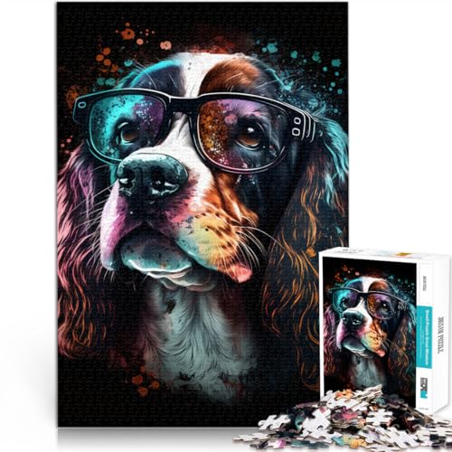 Puzzle für Erwachsene, 1000 Teile, Kunst, Hunde, Familienaktivität, Puzzle, Stressabbau, Urlaub zu Hause, Zeit totschlagen, 50 x 75 cm, für Teenager ab 14 Jahren Puzzle für Erwachsene, 1000 Teile, Kunst, Hunde, Familienaktivität, Puzzle, Stressabbau, Urlaub zu Hause, Zeit totschlagen, 50 x 75 cm, für Teenager ab 14 Jahren von SYUNFEI