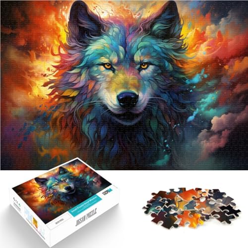 Puzzle für Erwachsene, 1000 Teile, Art Wolf, Quizspiel, Familienspiel, Stressabbau, schwieriges Herausforderungspuzzle, 10,27 Zoll x 14,96 Zoll Puzzle für Erwachsene, 1000 Teile, Art Wolf, Quizspiel, Familienspiel, Stressabbau, schwieriges Herausforderungspuzzle, 10,27 Zoll x 14,96 Zoll von SYUNFEI