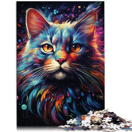Jigsaw Puzzles Art by Cosmic Cats Puzzles für Erwachsene, 1000 Teile, 10,27 x 14,96 Zoll, Papppuzzles für Erwachsene und Kinder ab 14 Jahren, Staycation, Zeit totschlagen Jigsaw Puzzles Art by Cosmic Cats Puzzles für Erwachsene, 1000 Teile, 10,27 x 14,96 Zoll, Papppuzzles für Erwachsene und Kinder ab 14 Jahren, Staycation, Zeit totschlagen von SYUNFEI