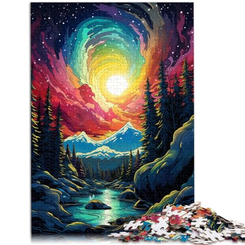 1000-teiliges Puzzle für Erwachsene Aurora Mountain Relax Games Familienspiel Stressabbau Schwieriges Herausforderungspuzzle 10,27 Zoll x 14,96 Zoll 1000-teiliges Puzzle für Erwachsene Aurora Mountain Relax Games Familienspiel Stressabbau Schwieriges Herausforderungspuzzle 10,27 Zoll x 14,96 Zoll von SYUNFEI