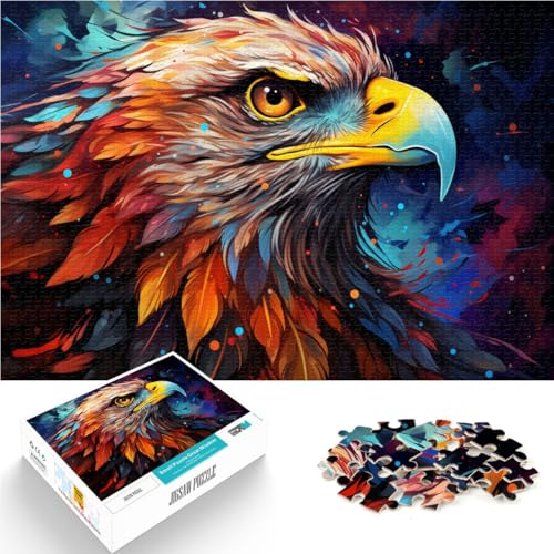 1000-teiliges Puzzle für Erwachsene, Farbadler, Lernspielzeug, 26 x 38cm, ganze Familie von SYUNFEI