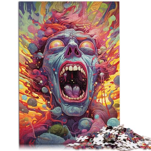 Puzzle für Erwachsene, 1000 Teile, Horror-Kunst, Lernpuzzle, 26x38cm, für Teenager ab 14 Jahren von SYUNFEI