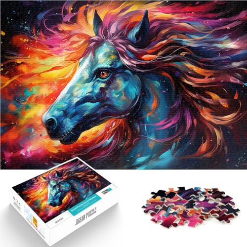 Puzzle für Erwachsene, 1000 Teile, Sternenhimmel, Pferd, Quizspiel, 10,27 x 14,96 Zoll, lustige Puzzles für Teenager ab 14 Jahren von SYUNFEI