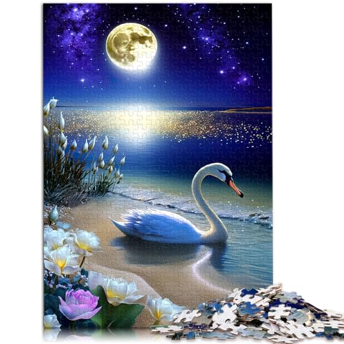 Puzzle für Erwachsene, 1000 Teile, Schwan, schönes Quizspiel, 26 x 38cm, EIN Kunstwerk für Teenager ab 14 Jahren von SYUNFEI