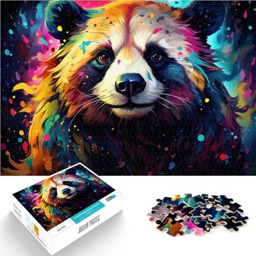 1000-teiliges Puzzle für Erwachsene, süßer Kleiner Panda, Lernspielzeug, 26 x 38cm, ganze Familie von SYUNFEI