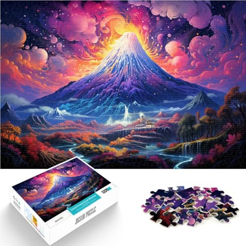 1000-teiliges Puzzle für Erwachsene, farbenfrohes Lernspielzeug mit dem Fuji-Berg, Weihnachtspuzzle-Geschenke, 26x38cm, für Teenager ab 14 Jahren 1000-teiliges Puzzle für Erwachsene, farbenfrohes Lernspielzeug mit dem Fuji-Berg, Weihnachtspuzzle-Geschenke, 26x38cm, für Teenager ab 14 Jahren von SYUNFEI