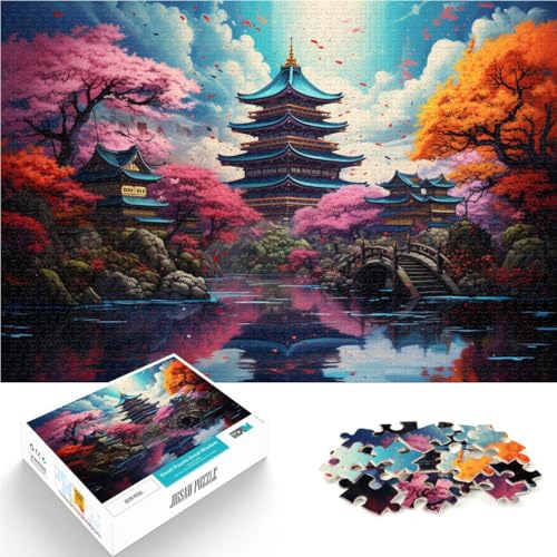 Puzzle für Erwachsene mit 1000 Teilen, Schloss Osaka, Präzisionsschnitt, 26 x 38cm, anspruchsvolles Puzzlespiel und Familienspiel Puzzle für Erwachsene mit 1000 Teilen, Schloss Osaka, Präzisionsschnitt, 26 x 38cm, anspruchsvolles Puzzlespiel und Familienspiel von SYUNFEI