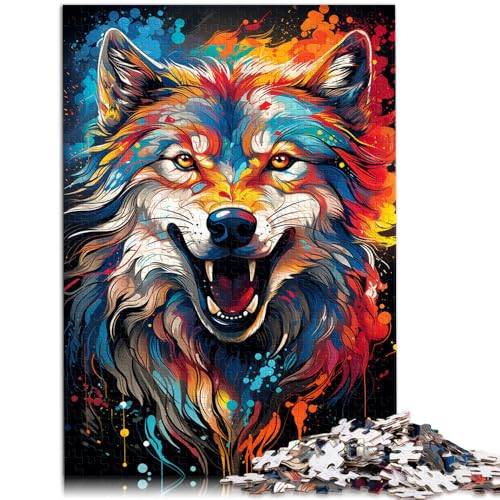 Puzzle 1000 Teile für Erwachsene, Wolf malen, Spielspielzeug, 10,27 x 14,96 Zoll, Stressabbau, geeignet für Jugendliche ab 14 Jahren Puzzle 1000 Teile für Erwachsene, Wolf malen, Spielspielzeug, 10,27 x 14,96 Zoll, Stressabbau, geeignet für Jugendliche ab 14 Jahren von SYUNFEI