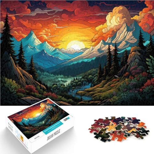 Puzzle für Erwachsene, 2000 Teile, farbenfrohes Tatra-Gebirge, Spielzeug, Lernspiele, Stressabbau, Heimkunstdekor, 70 x 100 cm, für 14-Jährige von SYUNFEI