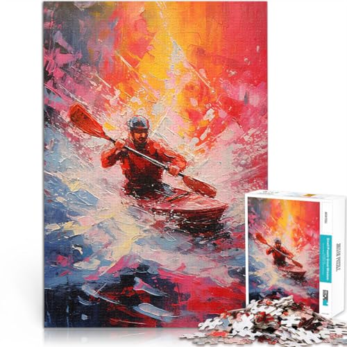 Kajak abstrakte Malerei 2000-teiliges Puzzle für Teenager Spielzeug-Intellektuelles Spiel eignet ganze Familie 70x100cm von SYUNFEI