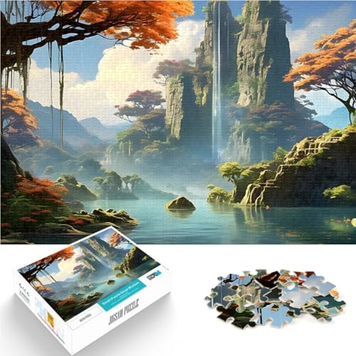 Kaskadierender Wasserfall Puzzle 1000 Teile für Jugendliche Lernspielzeug für die ganze Familie Geburtstagsgeschenke 38x26cm Kaskadierender Wasserfall Puzzle 1000 Teile für Jugendliche Lernspielzeug für die ganze Familie Geburtstagsgeschenke 38x26cm von SYUNFEI