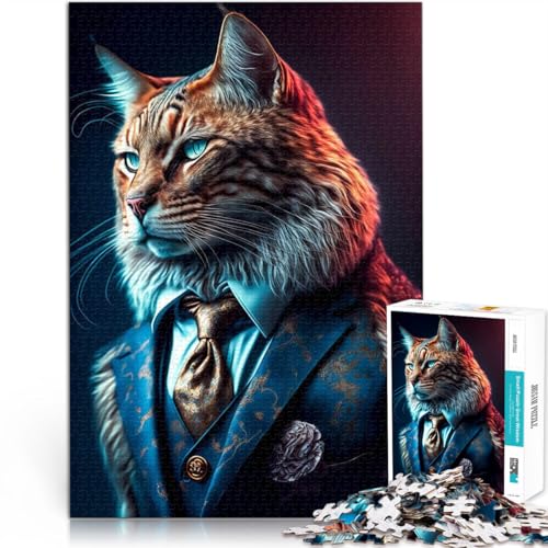 Katze Puzzle 2000 Teile für Erwachsene Gehirnintelligenz-Herausforderung süchtig machendes Spielzeug Wichtelgeschenke 70x100cm von SYUNFEI