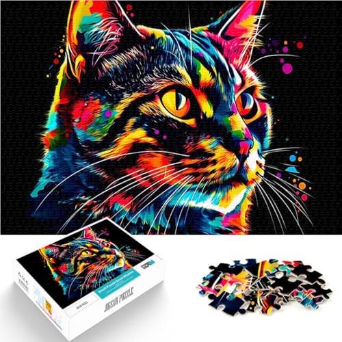 Katze im Cartoon-Stil 1000-Teile-Puzzle für Erwachsene Pädagogisches Familienspiel Wanddekoration Einzigartige Geburtstags 38x26cm Katze im Cartoon-Stil 1000-Teile-Puzzle für Erwachsene Pädagogisches Familienspiel Wanddekoration Einzigartige Geburtstags 38x26cm von SYUNFEI