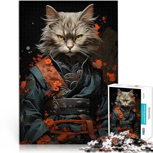 Katze japanischer Krieger 1000-teilige Puzzles für Erwachsene Quizspiel Wanddekoration Einzigartige Geburtstags 38x26cm Katze japanischer Krieger 1000-teilige Puzzles für Erwachsene Quizspiel Wanddekoration Einzigartige Geburtstags 38x26cm von SYUNFEI