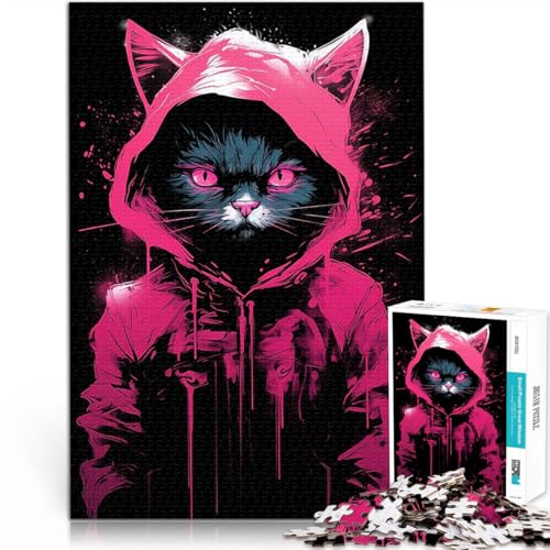 Katzenrosa Hoodie Distressed 2000-teiliges Puzzle für Erwachsene Herausforderndes Spiel einzigartiges Herausforderungsspiel 70x100cm Katzenrosa Hoodie Distressed 2000-teiliges Puzzle für Erwachsene Herausforderndes Spiel einzigartiges Herausforderungsspiel 70x100cm von SYUNFEI