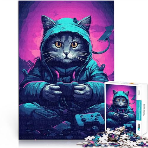 Katzenspiele 1000-teiliges Teenager-Puzzle Helfen Sie dem Gehirn, süchtig machende Spielzeuge zu trainieren, um Geduld zu entwickeln Gutes Geschenk 38x26cm Katzenspiele 1000-teiliges Teenager-Puzzle Helfen Sie dem Gehirn, süchtig machende Spielzeuge zu trainieren, um Geduld zu entwickeln Gutes Geschenk 38x26cm von SYUNFEI