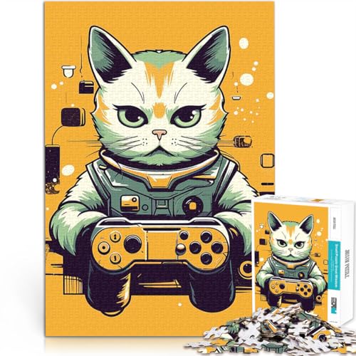 Katzenspieler Puzzle für Erwachsene, 1000 Teile Trainieren Sie Ihr Gehirn und Ihre Hände Angebot als Geschenk für die ganze Familie 38x26cm Katzenspieler Puzzle für Erwachsene, 1000 Teile Trainieren Sie Ihr Gehirn und Ihre Hände Angebot als Geschenk für die ganze Familie 38x26cm von SYUNFEI