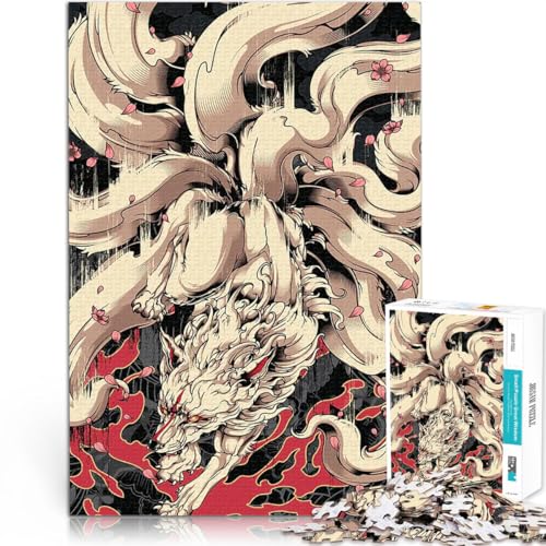 Kitsune 9-Schwanz-Fuchs Puzzle für Erwachsene mit 1000 Teilen Stressabbau Wanddekoration Einzigartige Geburtstags 38x26cm Kitsune 9-Schwanz-Fuchs Puzzle für Erwachsene mit 1000 Teilen Stressabbau Wanddekoration Einzigartige Geburtstags 38x26cm von SYUNFEI