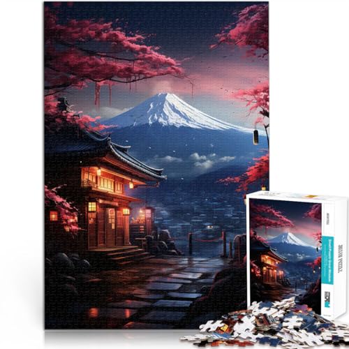 Klassischer Shop Mount Fuji Puzzle für Erwachsene mit 1000 Teilen Denkspiel Lustige Aktivitäten für zu Hause, Geburtstagsgeschenk, Reisegeschenk, 38x26cm von SYUNFEI
