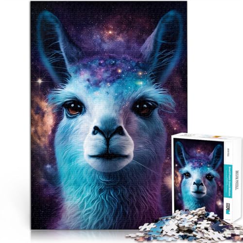 Puzzle 2000 Teile für Erwachsene Galaxy Alpaca Space Puzzle Lernspiele Lernspiel für Geburtstag, Weihnachten 27,56 Zoll x 39,37 Zoll von SYUNFEI