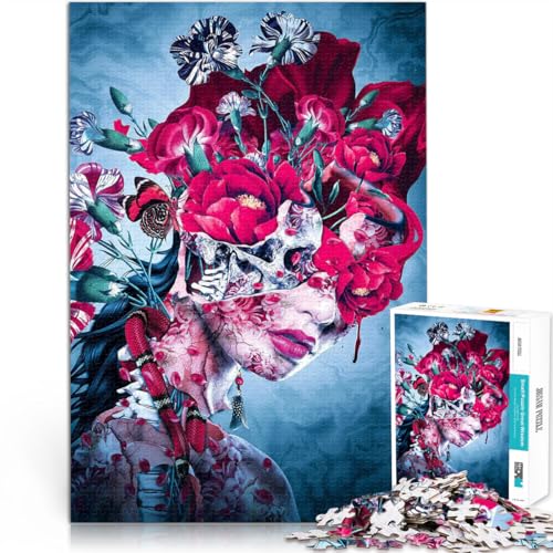 Königin der Totenköpfe 1000-teiliges Puzzle für Teenager lustige Spiele für die ganze Familie Tolles Geschenk für Spiele 38x26cm Königin der Totenköpfe 1000-teiliges Puzzle für Teenager lustige Spiele für die ganze Familie Tolles Geschenk für Spiele 38x26cm von SYUNFEI
