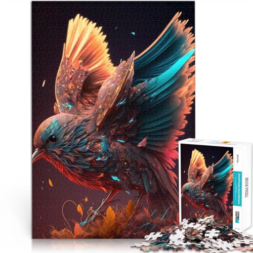 Königliche Vögel 3 1000-teiliges Puzzle für Erwachsene Stressabbau Schwierige Herausforderung Heimdekoration Spielzeug 38x26cm von SYUNFEI