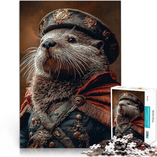 Königlicher Sitz Otter Commander Puzzle für Jugendliche 1000 Teile Quizspiel mit vollständig ineinander greifenden, zufällig geformten Teilen 38x26cm Königlicher Sitz Otter Commander Puzzle für Jugendliche 1000 Teile Quizspiel mit vollständig ineinander greifenden, zufällig geformten Teilen 38x26cm von SYUNFEI