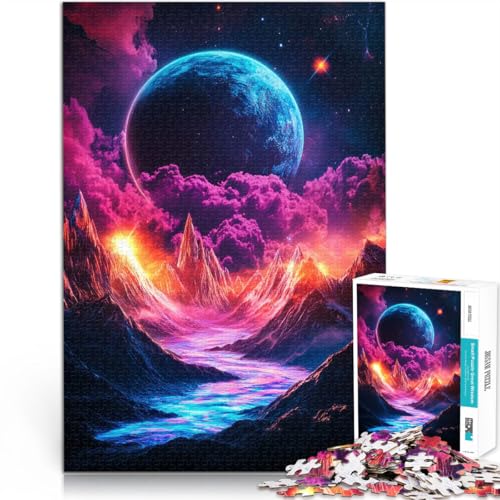 Kosmische Berglandschaft Puzzle 2000 Teile für Erwachsene lustige Spiele für die ganze Familie Geburtstagsgeschenke 70x100cm von SYUNFEI