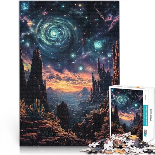 Kosmische Galaxie Grand Canyon 2000-teilige Puzzles für Erwachsene Lernspiele mit vollständig ineinander greifenden, zufällig geformten Teilen 70x100cm von SYUNFEI