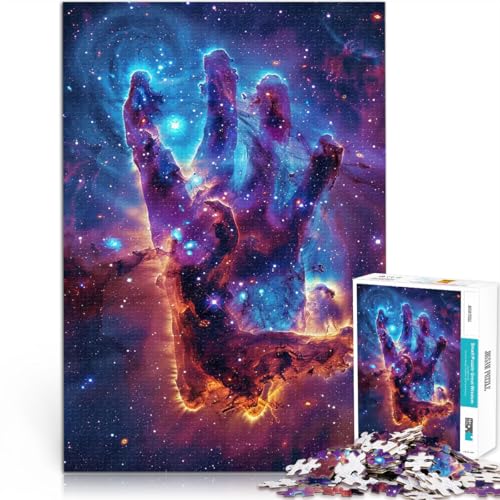 Kosmische Hand der Schöpfung 2000-teiliges Teenager-Puzzle Denkspiel Lustige Aktivitäten für zu Hause, Geburtstagsgeschenk, Reisegeschenk, 70x100cm von SYUNFEI