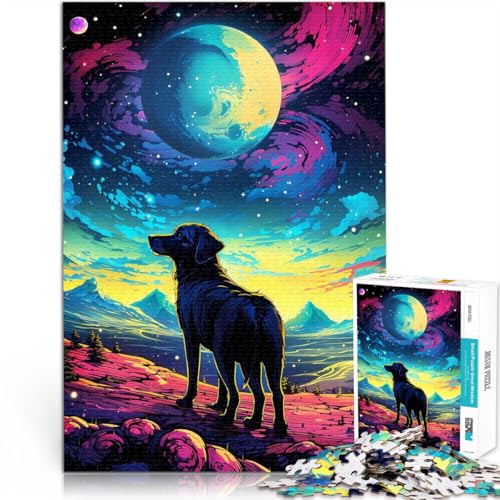Kosmische Hunde-Gelassenheit Puzzle für Teenager 1000 Teile Denkspiel mit vollständig ineinander greifenden, zufällig geformten Teilen 38x26cm Kosmische Hunde-Gelassenheit Puzzle für Teenager 1000 Teile Denkspiel mit vollständig ineinander greifenden, zufällig geformten Teilen 38x26cm von SYUNFEI