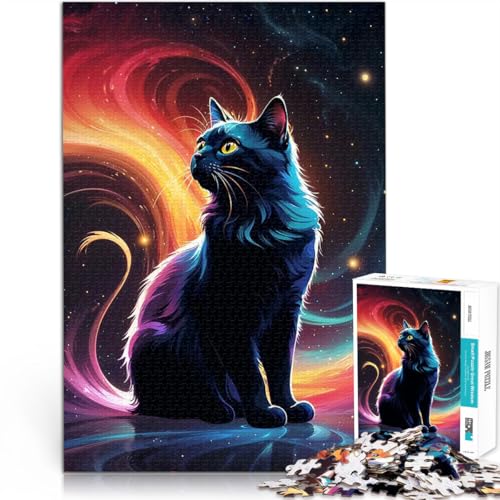 Kosmische Katze der Farbe 1000-teilige Puzzles für Teenager Quizspiel Wanddekoration Einzigartige Geburtstags 38x26cm Kosmische Katze der Farbe 1000-teilige Puzzles für Teenager Quizspiel Wanddekoration Einzigartige Geburtstags 38x26cm von SYUNFEI